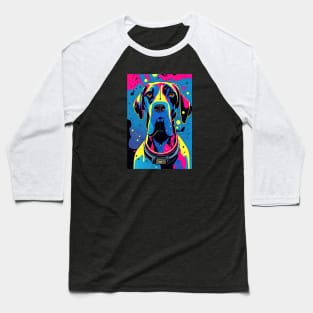 Colorful great dane Baseball T-Shirt